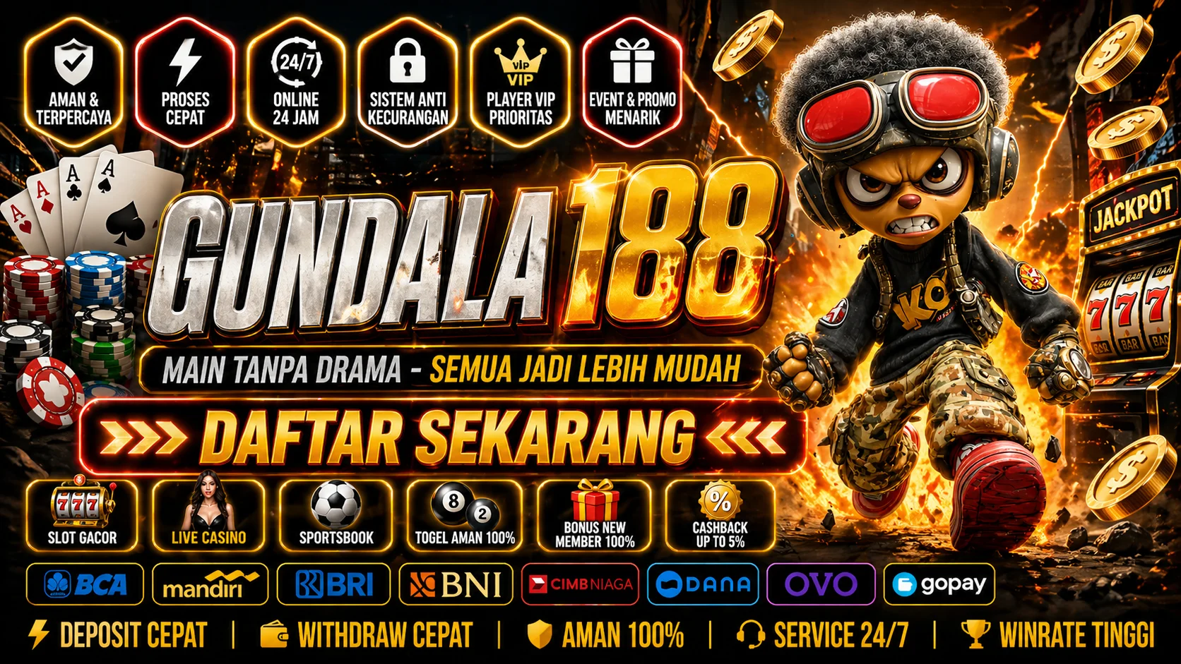 Galeri foto Gundala188 – Hiburan Online Seru Dengan Desain Lebih Fresh di Jakarta